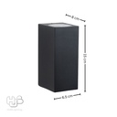 โคมไฟผนังภายนอก 1003 BK ดำ 2x GU10 HUB LIGHTING