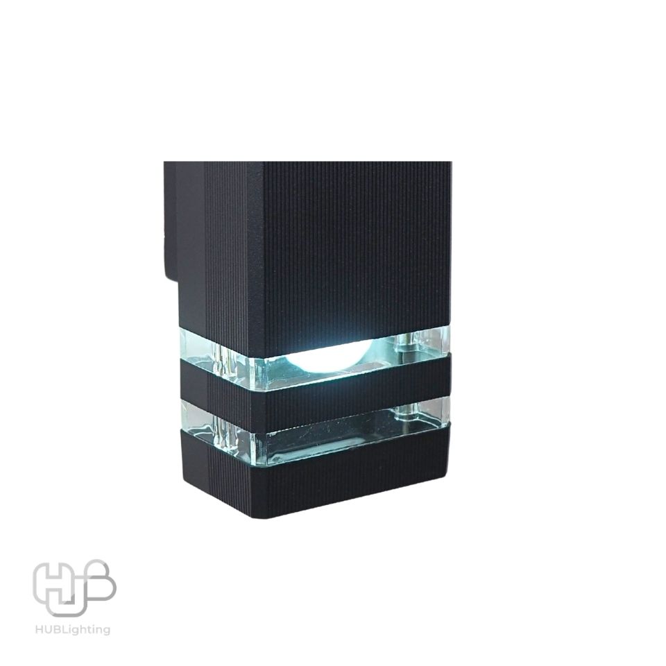 โคมไฟผนังภายนอก A0302 BK ดำ HUB LIGHTING