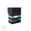 โคมไฟผนังภายนอก A0302 BK ดำ HUB LIGHTING