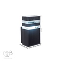 โคมไฟผนังภายนอก A0304 BK ดำ HUB LIGHTING