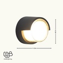 โคมไฟผนังภายนอก 1037A BK ดำ HUB LIGHTING