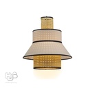 โคมไฟเพดาน PENDENT เดี่ยว G-124 RATTAN E27 ไม้ HUB LIGHTING