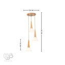 โคมไฟเพดาน PENDENT 3 ช่อ BM7118-3 E27 HUB LIGHTING