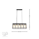 โคมไฟเพดาน PENDENT ช่อ 36153/5 BK E27 HUB LIGHTING