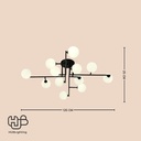 โคมไฟเพดาน PENDENT ช่อ 36148/12 BK G9 HUB LIGHTING