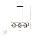 โคมไฟเพดาน PENDENT ช่อ 82473 BK HUB LIGHTING