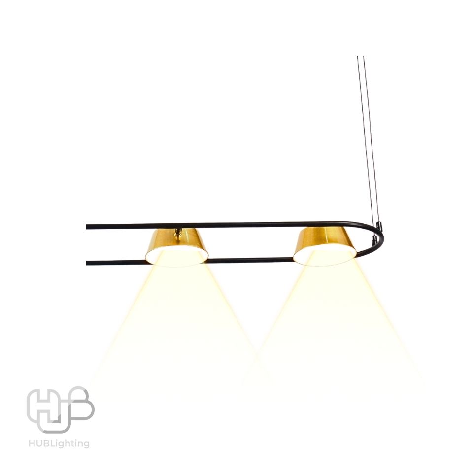 โคมไฟเพดาน PENDENT LED 82472 BK+GD HUB LIGHTING
