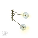 โคมไฟเพดาน PENDENT ช่อ D170517/6 AB+CLEAR GLASS G9 HUB LIGHTING