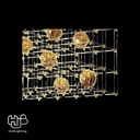 โคมไฟเพดาน PENDENT LED D131018/1 CHROME+GOLD BALL (1200x600x750) HUB LIGHTING