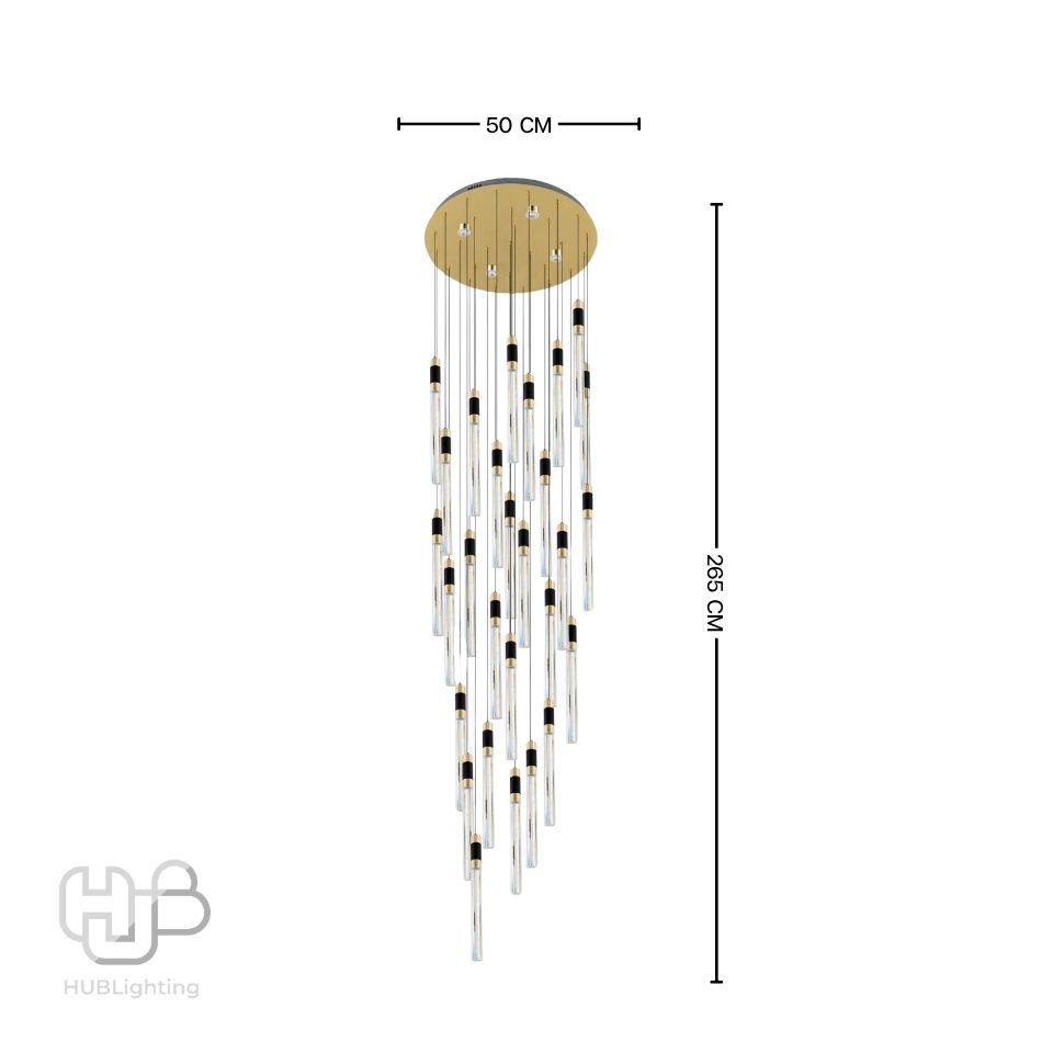โคมไฟเพดาน PENDENT ช่อ 2020-28 GOLD HUB LIGHTING