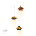 โคมไฟเพดาน PENDENT ช่อ 7794/3 WH+PK+GR HUB LIGHTING