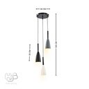 โคมไฟเพดาน PENDENT 3 ช่อ 1151-3 E27 HUB LIGHTING