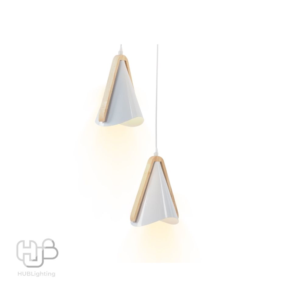 โคมไฟเพดาน PENDENT 3 ช่อ 7799/3 WH (180x250 E27 HUB LIGHTING