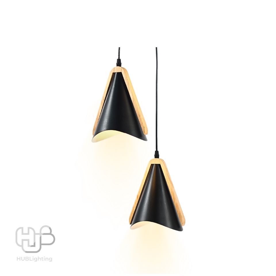 โคมไฟเพดาน PENDENT 3 ช่อ 7799/3 BK (180x250) E27 HUB LIGHTING