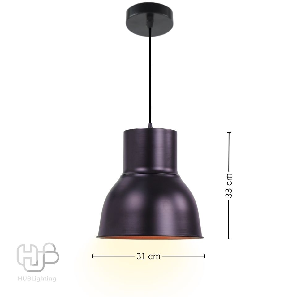 โคมไฟเพดาน PENDENT 7950/310 BK (310x330) HUB LIGHTING