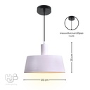 โคมไฟเพดาน PENDENT ช่อ 7923-1 WH (350x250) HUB LIGHTING