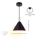 โคมไฟเพดาน PENDENT ช่อ 2718/1 BK (270x250) HUB LIGHTING