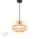 โคมไฟเพดาน PENDENT เดี่ยว C-5393 BAMBOO E27 ไม้ HUB LIGHTING