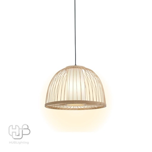[DWCE0118] โคมไฟเพดาน PENDENT เดี่ยว C-7123 BAMBOO E27 ไม้ HUB LIGHTING