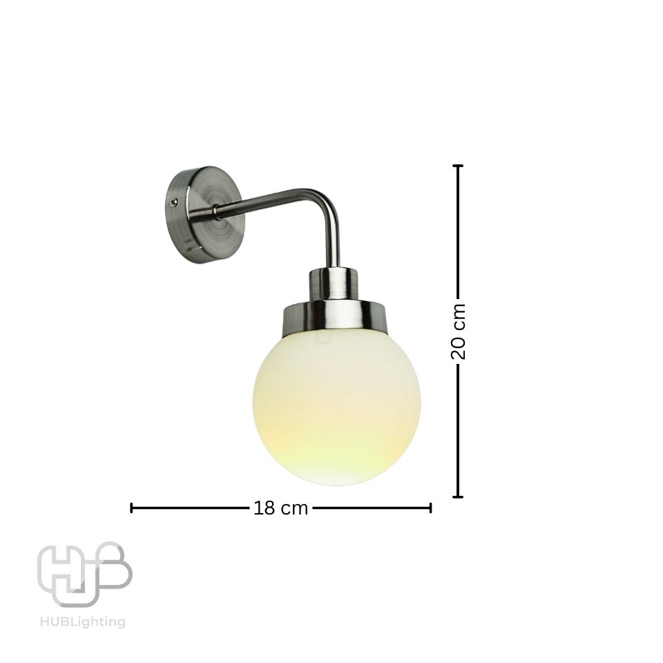 โคมไฟผนังภายใน 1160 SILVER HUB LIGHTING