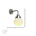 โคมไฟผนังภายใน 1160 SILVER HUB LIGHTING