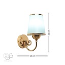 โคมไฟผนังภายใน 1153 WH+GD HUB LIGHTING