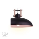 โคมไฟเพดาน PENDENT ช่อ 7467/1 BK+WOOD (380x150) HUB LIGHTING