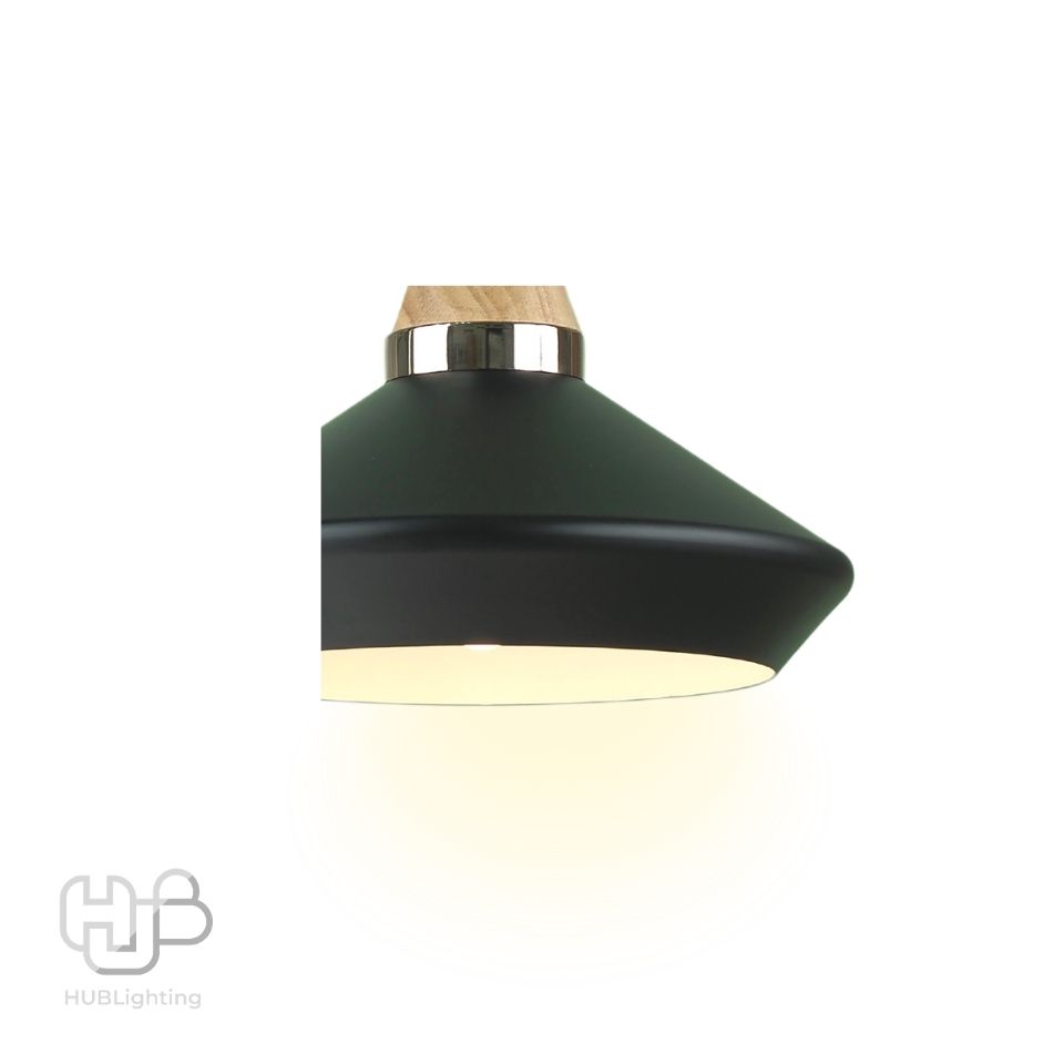 โคมไฟเพดาน PENDENT ช่อ 7454-1 BK (330x330) HUB LIGHTING