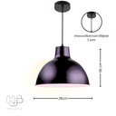โคมไฟเพดาน PENDENT ช่อ 7944/1 BK (360x2580) HUB LIGHTING