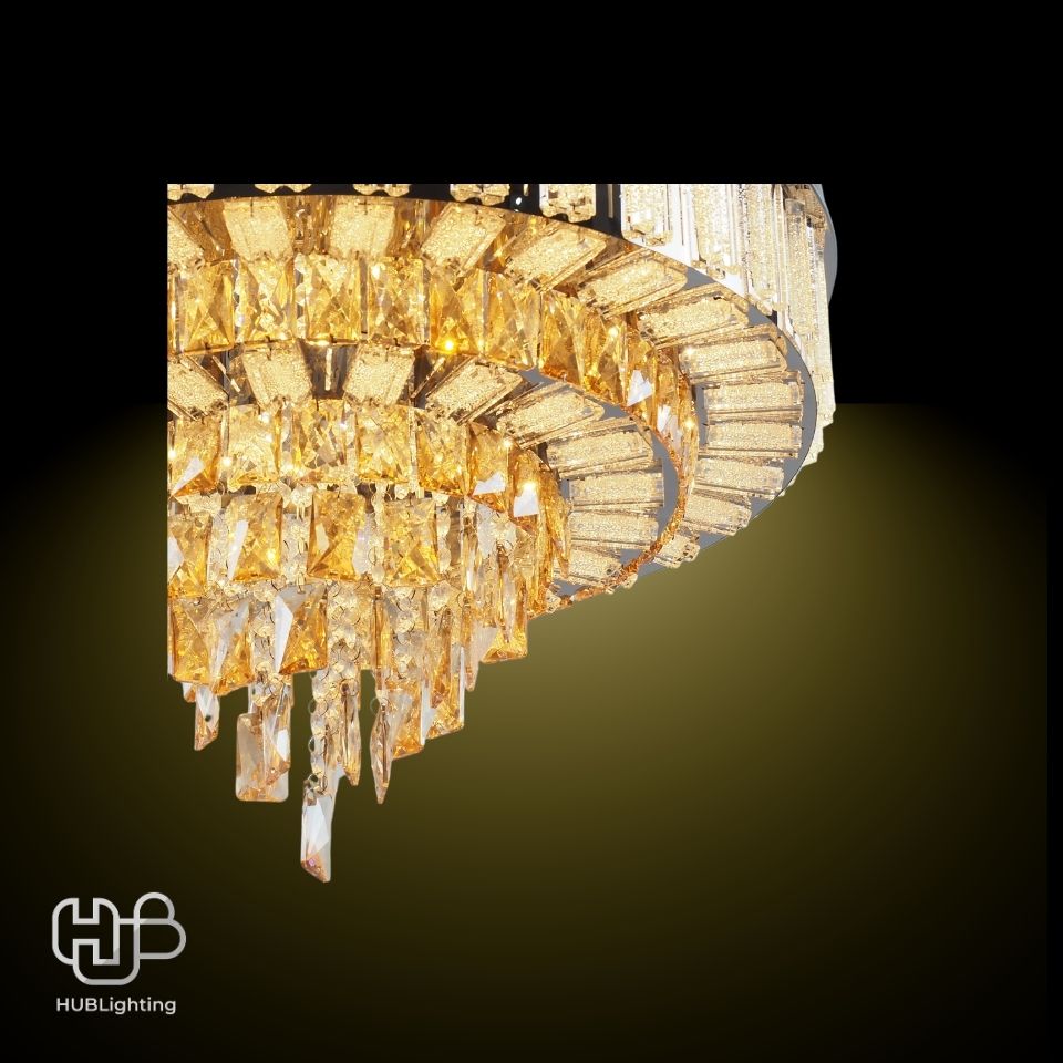 โคมไฟเพดาน CEILING คริสตัล 38032-600 กลม HUB LIGHTING