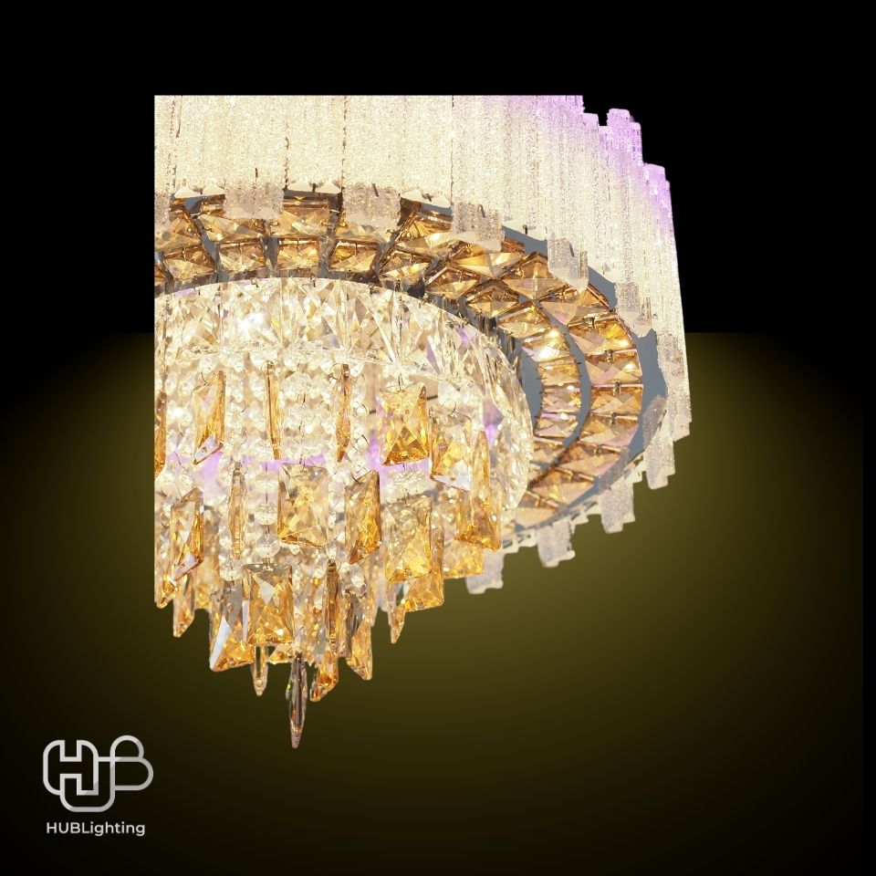 โคมไฟเพดาน CEILING คริสตัล 81073-500 กลม HUB LIGHTING