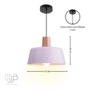 โคมไฟเพดาน PENDENT ช่อ 1039/1 WH+WOOD (300x250) HUB LIGHTING