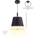 โคมไฟเพดาน PENDENT ช่อ 1035/1 BK (260x280) HUB LIGHTING