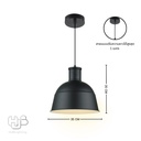 โคมไฟเพดาน PENDENT ช่อ 7946/1 BK (350x350) HUB LIGHTING