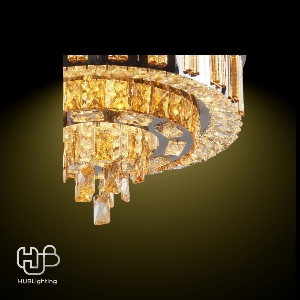 โคมไฟเพดาน CEILING คริสตัล 31025-500 กลม HUB LIGHTING