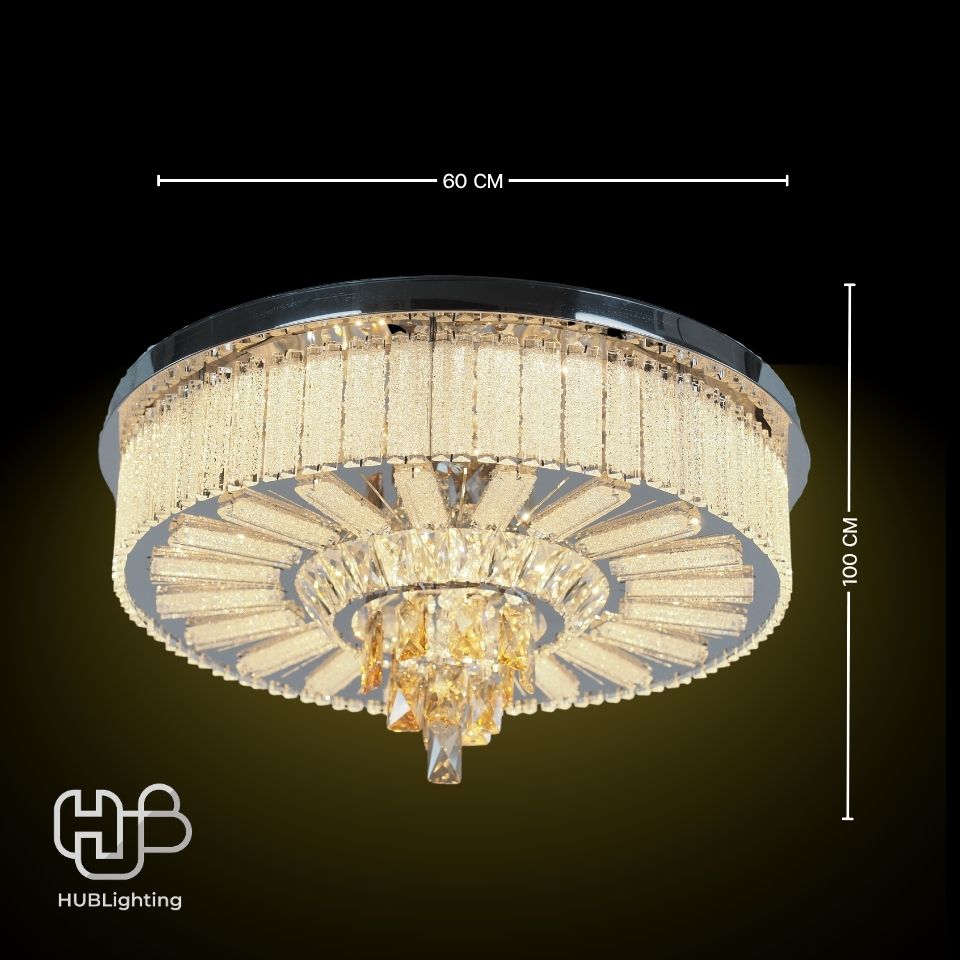 โคมไฟเพดาน CEILING คริสตัล 31004-600 กลม HUB LIGHTING