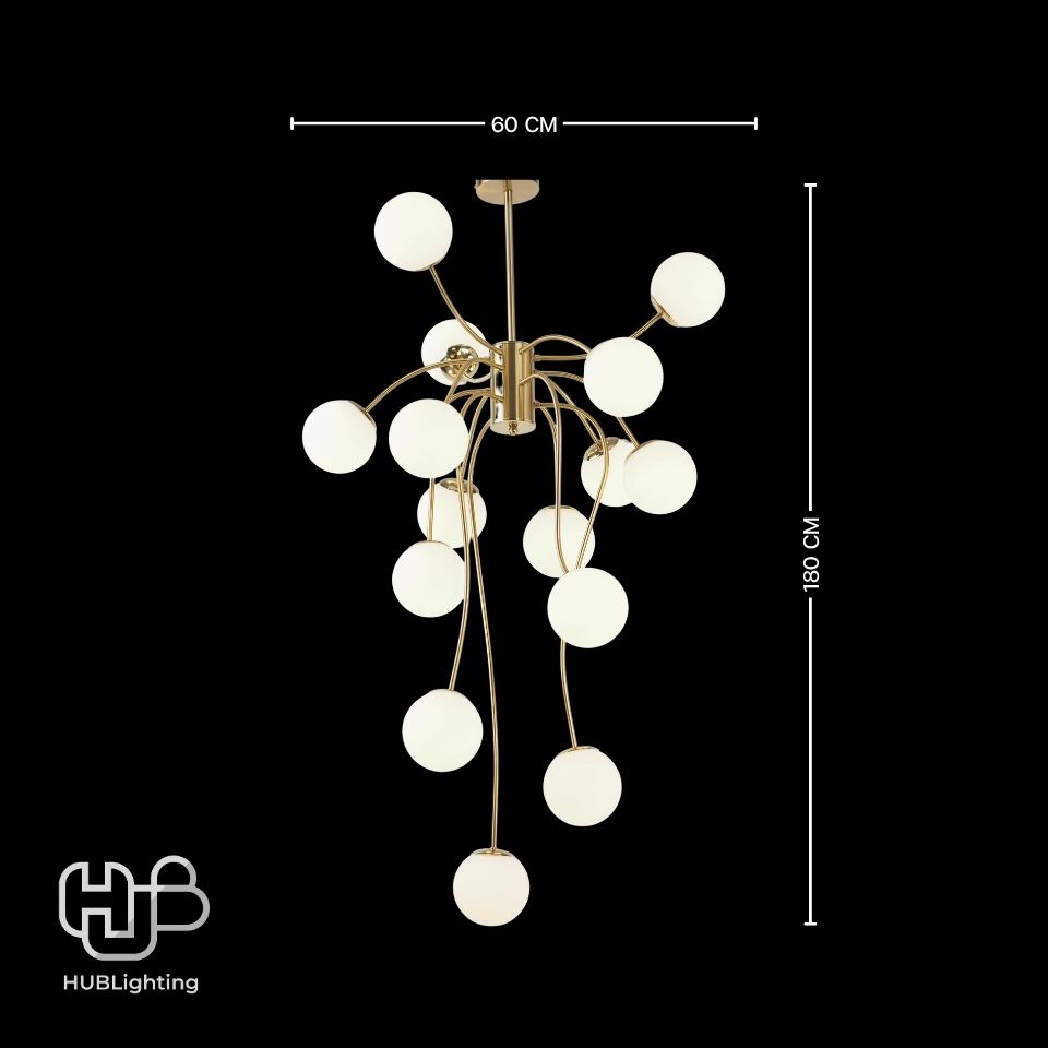 โคมไฟเพดาน PENDENT ช่อ 8987-15 GD HUB LIGHTING