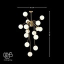 โคมไฟเพดาน PENDENT ช่อ 8987-15 GD HUB LIGHTING