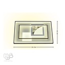โคมไฟเพดาน CEILING LED 9512 RECTANGLE (1200x800) HUB LIGHTING