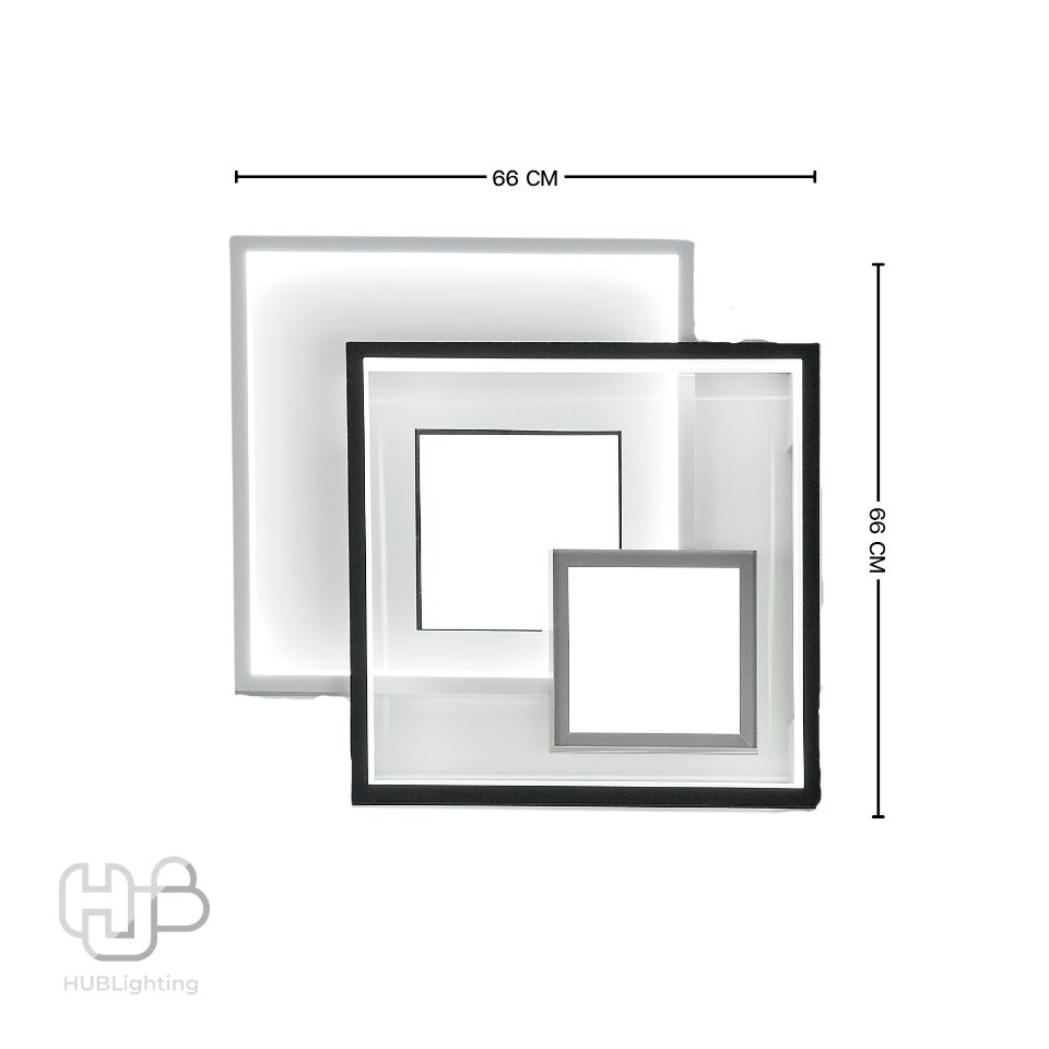 โคมไฟเพดาน CEILING LED 6622 SQUARE (660x660) HUB LIGHTING