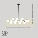 โคมไฟเพดาน PENDENT เดี่ยว 9899 (92x26x50) HUB LIGHTING