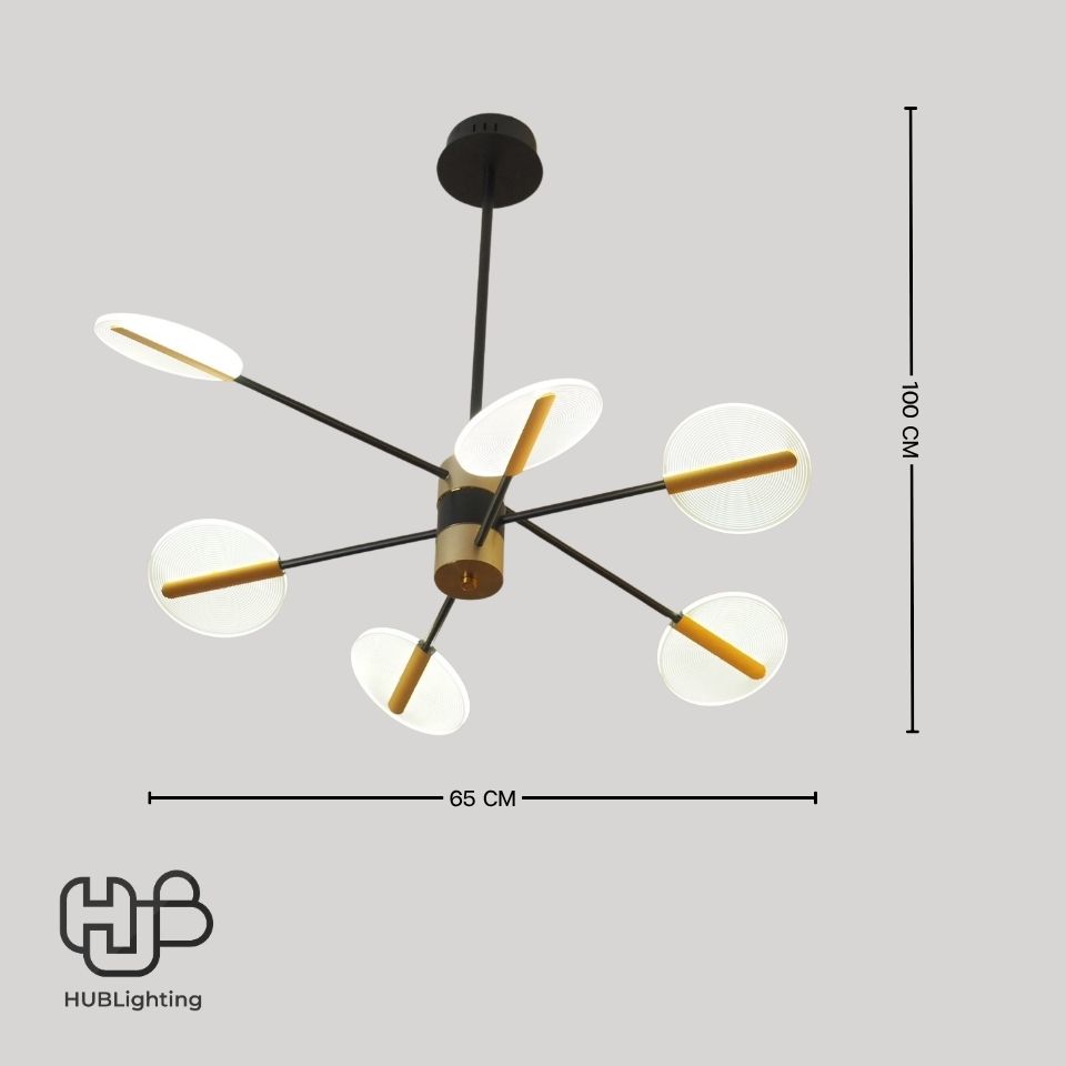 โคมไฟเพดาน PENDENT เดี่ยว 9916 (100x65) HUB LIGHTING