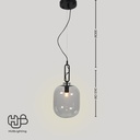 โคมไฟเพดาน PENDENT เดี่ยว 9923 (24.5x30) HUB LIGHTING
