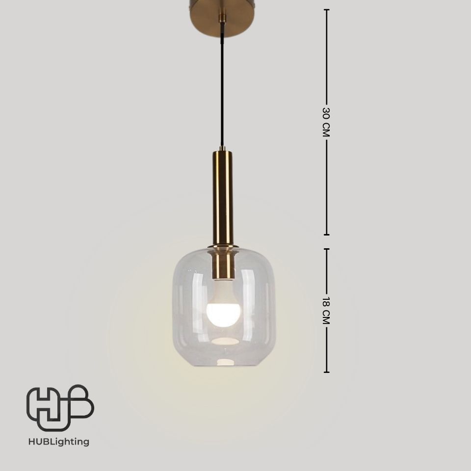 โคมไฟเพดาน PENDENT เดี่ยว 10068 (18x30) HUB LIGHTING