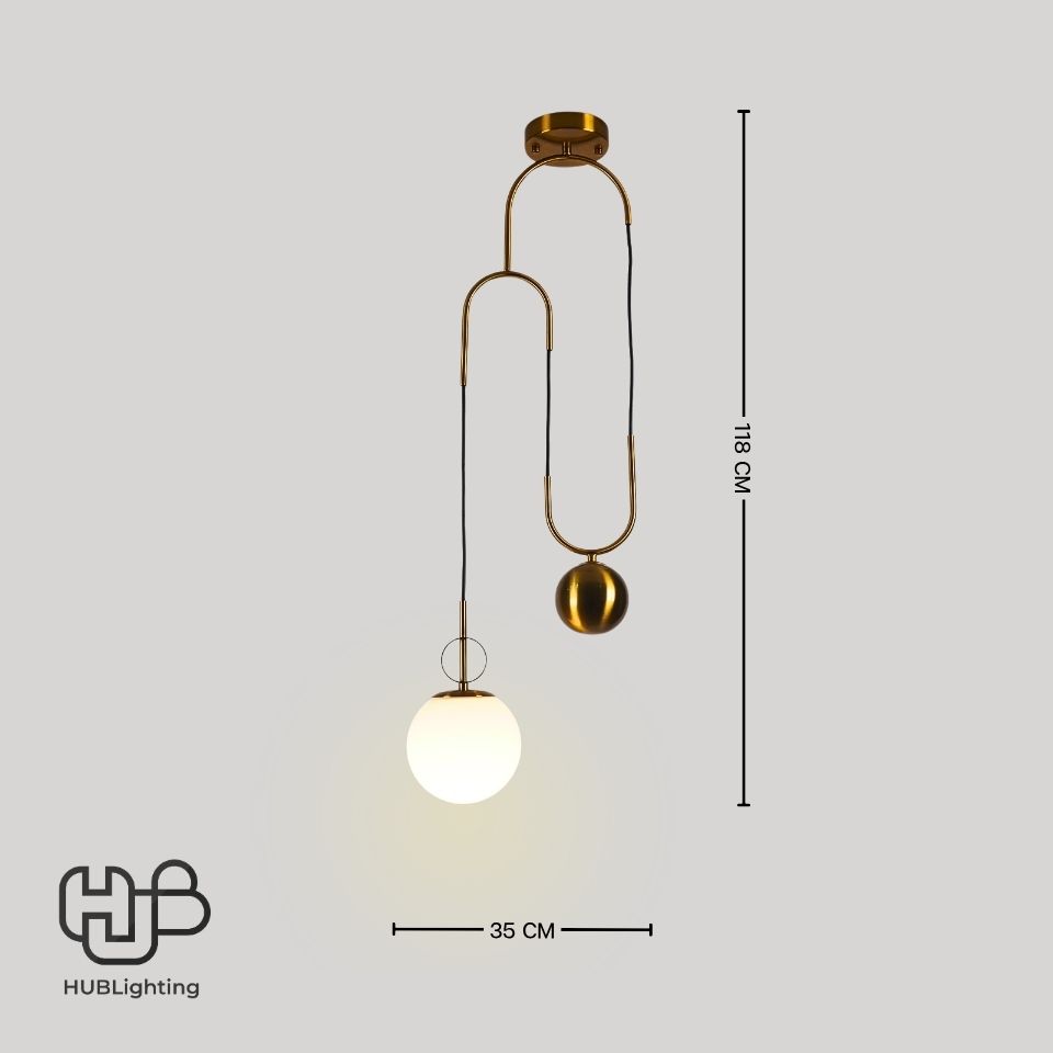 โคมไฟเพดาน PENDENT เดี่ยว 9913 (35x118) HUB LIGHTING