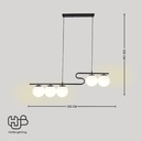 โคมไฟเพดาน PENDENT เดี่ยว 9938 (100x120) HUB LIGHTING