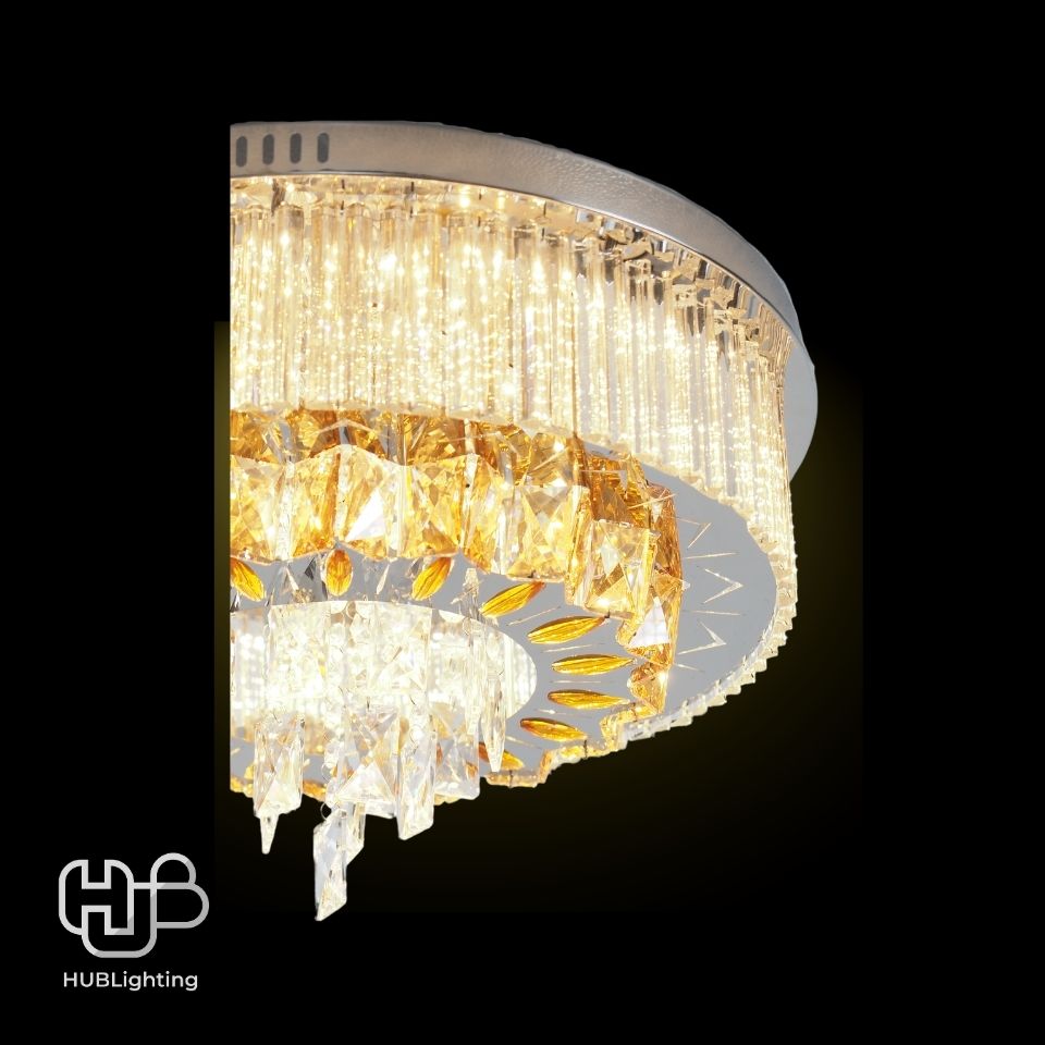 โคมไฟเพดาน CEILING คริสตัล 30083-500 กลม HUB LIGHTING