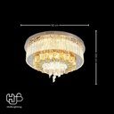 โคมไฟเพดาน CEILING คริสตัล 30083-500 กลม HUB LIGHTING