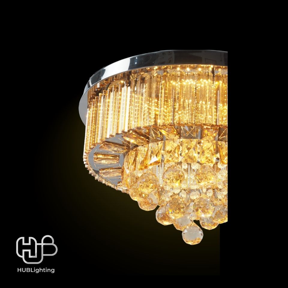 โคมไฟเพดาน CEILING คริสตัล 61183-500 กลม HUB LIGHTING