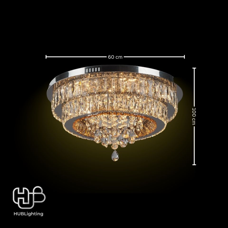 โคมไฟเพดาน CEILING คริสตัล 7909/600 RGB HUB LIGHTING